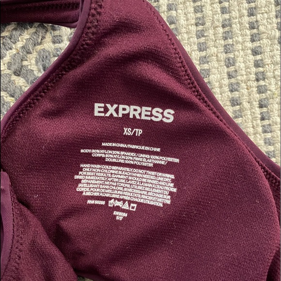 Express Eggplant Purple Bikini Top - Picture 3 of 3